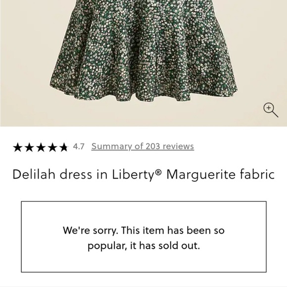 NWT! J.Crew Delilah Dress in Liberty Marguerite Fabric Size XL - Picture 12 of 12